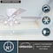Vaxcel Brayton White Transitional 3-Light Flush Mount Ceiling Fan, Pull Chain, Reversible Blades F0117 - alternate 7